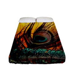 Asian Retro Vintage Art Korea China Japan Fitted Sheet (full/ Double Size) by Cemarart