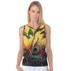 Asian Retro Vintage Art Korea China Japan Women s Basketball Tank Top by Cemarart