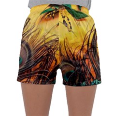 Asian Retro Vintage Art Korea China Japan Sleepwear Shorts by Cemarart