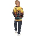 Asian Retro Vintage Art Korea China Japan Kids  Hooded Pullover View2