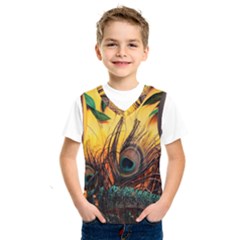 Japan Art Artwork Asia Drawing Lake Landscape Mountain Nature Oriental Kids  Basketball Tank Top by Cemarart