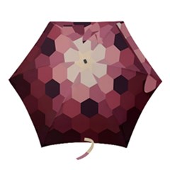 Hexagon Valentine Valentines Mini Folding Umbrellas by Grandong