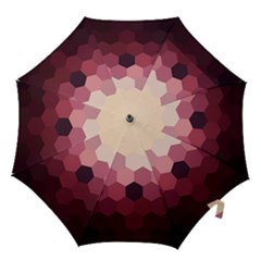 Hexagon Valentine Valentines Hook Handle Umbrellas (small) by Grandong