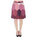 Hexagon Valentine Valentines Velvet High Waist Skirt View1