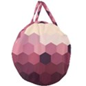 Hexagon Valentine Valentines Giant Round Zipper Tote View1