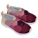 Hexagon Valentine Valentines Kids  Velcro No Lace Shoes View3