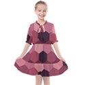 Hexagon Valentine Valentines Kids  All Frills Chiffon Dress View1