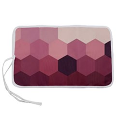 Hexagon Valentine Valentines Pen Storage Case (s) by Grandong