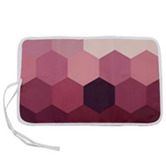 Hexagon Valentine Valentines Pen Storage Case (m) by Grandong