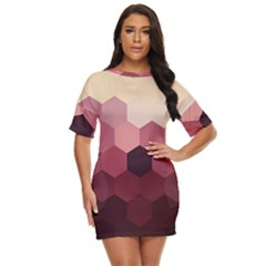 Hexagon Valentine Valentines Just Threw It On Dress by Grandong