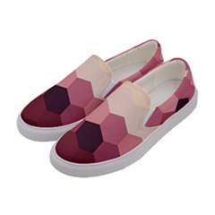 Flower Power Hippie Boho Love Peace Text Pink Pop Art Spirit Women s Canvas Slip Ons by Grandong