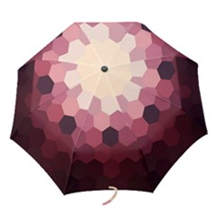 Pink Roses Flowers Love Nature Folding Umbrellas by Grandong