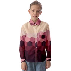 Pink Roses Flowers Love Nature Kids  Long Sleeve Shirt by Grandong