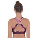 Love Amour Butterfly Colors Flowers Text Cross Back Sports Bra View2