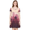 Love Amour Butterfly Colors Flowers Text Inside Out Cap Sleeve Dress View1