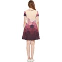 Love Amour Butterfly Colors Flowers Text Inside Out Cap Sleeve Dress View2