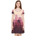 Love Amour Butterfly Colors Flowers Text Inside Out Cap Sleeve Dress View3