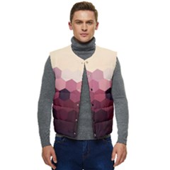 Love Amour Butterfly Colors Flowers Text Men s Button Up Puffer Vest	 by Grandong