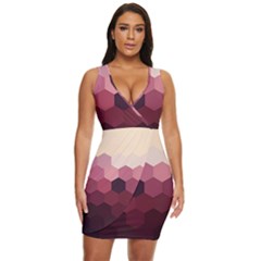 Love Amour Butterfly Colors Flowers Text Draped Bodycon Dress by Grandong