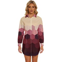 Love Amour Butterfly Colors Flowers Text Womens Long Sleeve Shirt Dress