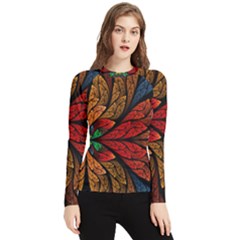 Fractals, Floral Ornaments, Rings Women s Long Sleeve Rash Guard by nateshop