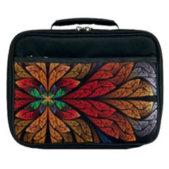 Fractals, Floral Ornaments, Rings Lunch Bag by nateshop