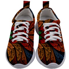 Fractals, Floral Ornaments, Rings Kids Athletic Shoes by nateshop