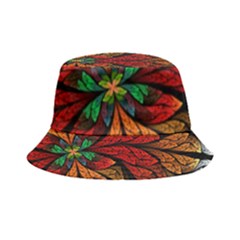 Fractals, Floral Ornaments, Rings Inside Out Bucket Hat by nateshop