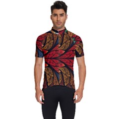 Fractals, Floral Ornaments, Rings Men s Short Sleeve Cycling Jersey by nateshop