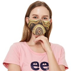 Fractals, Floral Ornaments, Waves Fitted Cloth Face Mask (adult) by nateshop