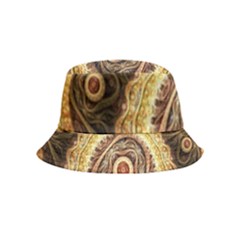 Fractals, Floral Ornaments, Waves Inside Out Bucket Hat (kids)