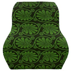 Green Floral Pattern Floral Greek Ornaments Car Seat Back Cushion  by nateshop