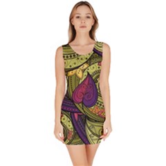 Green Paisley Background, Artwork, Paisley Patterns Bodycon Dress by nateshop