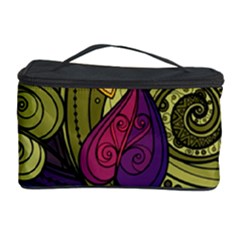 Green Paisley Background, Artwork, Paisley Patterns Cosmetic Storage Case by nateshop