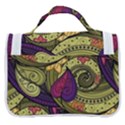 Green Paisley Background, Artwork, Paisley Patterns Satchel Handbag View3