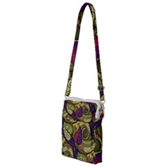 Green Paisley Background, Artwork, Paisley Patterns Multi Function Travel Bag by nateshop