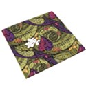 Green Paisley Background, Artwork, Paisley Patterns Wooden Puzzle Square View3