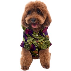 Green Paisley Background, Artwork, Paisley Patterns Dog Coat by nateshop