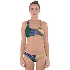 Seahorse Pattern Nature Sea Animal Cross Back Hipster Bikini Set by Cemarart