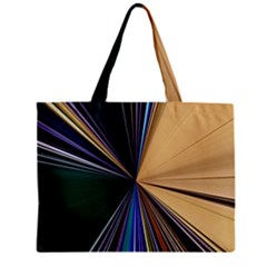 Zig Zag Pattern Geometric Design Zipper Mini Tote Bag by Cemarart