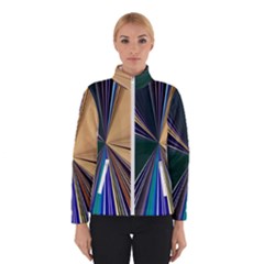 Zig Zag Pattern Geometric Design Women s Bomber Jacket by Cemarart