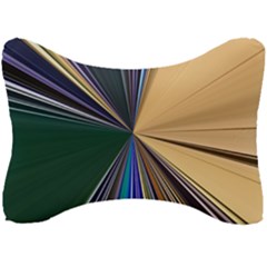 Zig Zag Pattern Geometric Design Seat Head Rest Cushion by Cemarart