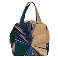 Zig Zag Pattern Geometric Design Boxy Hand Bag by Cemarart