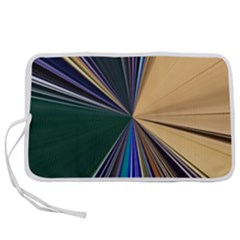 Zig Zag Pattern Geometric Design Pen Storage Case (m) by Cemarart