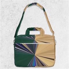 Zig Zag Pattern Geometric Design Macbook Pro 13  Shoulder Laptop Bag  by Cemarart