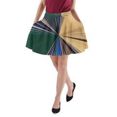 Flower Petal Bud A-line Pocket Skirt by Cemarart