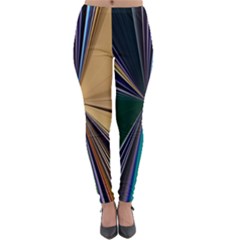 Flower Petal Bud Lightweight Velour Leggings by Cemarart