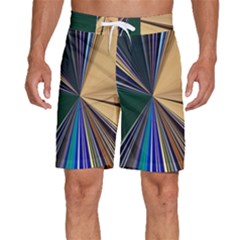 Flower Seamless Pattern Design Men s Beach Shorts by Cemarart