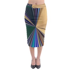 Eyes Pattern Woman Cartoon Midi Pencil Skirt