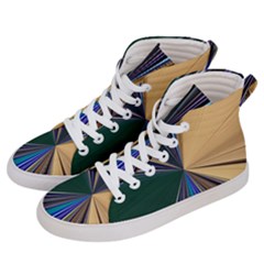 Eyes Pattern Woman Cartoon Men s Hi-top Skate Sneakers by Cemarart